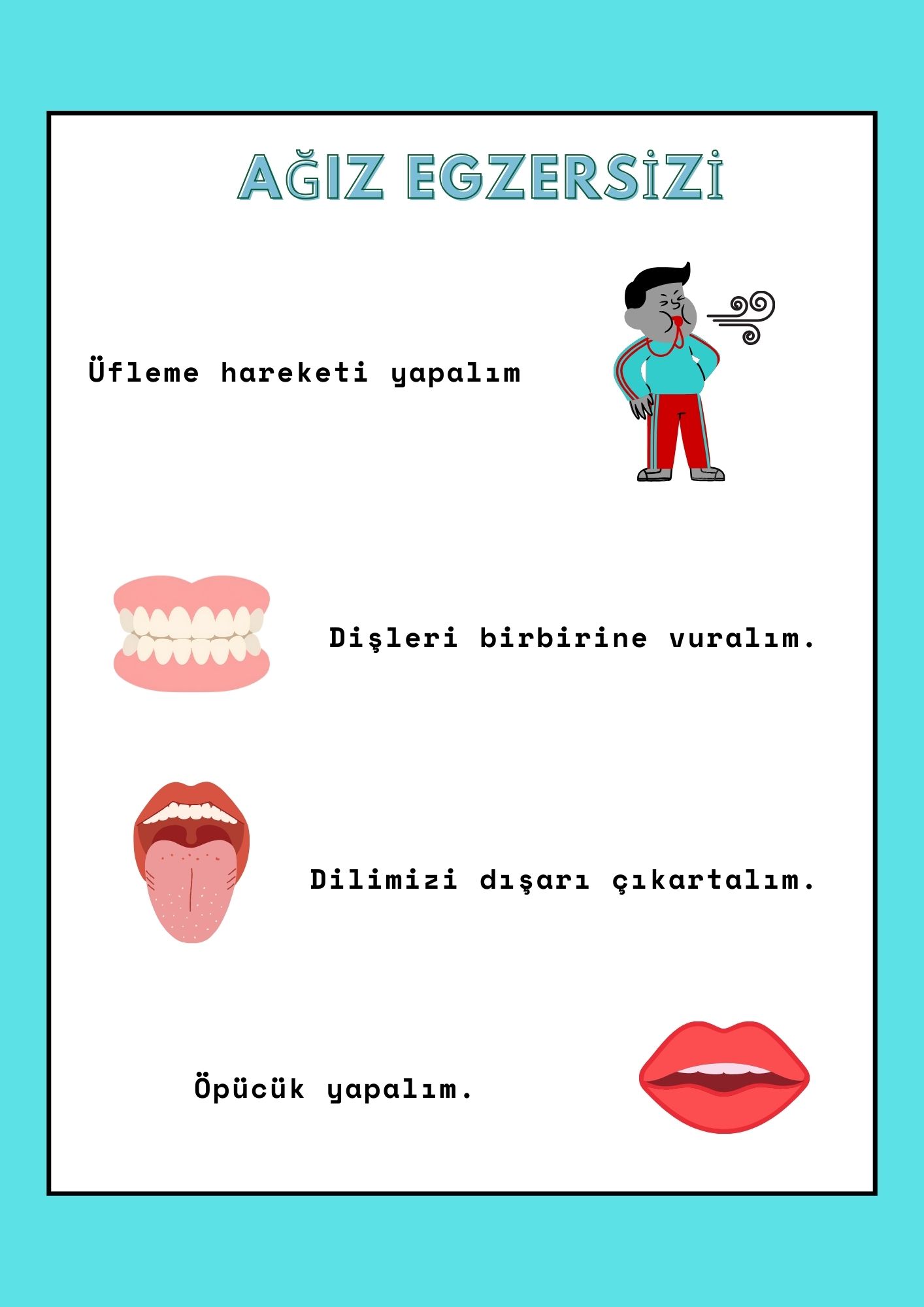 dil gelişimi etkinlik