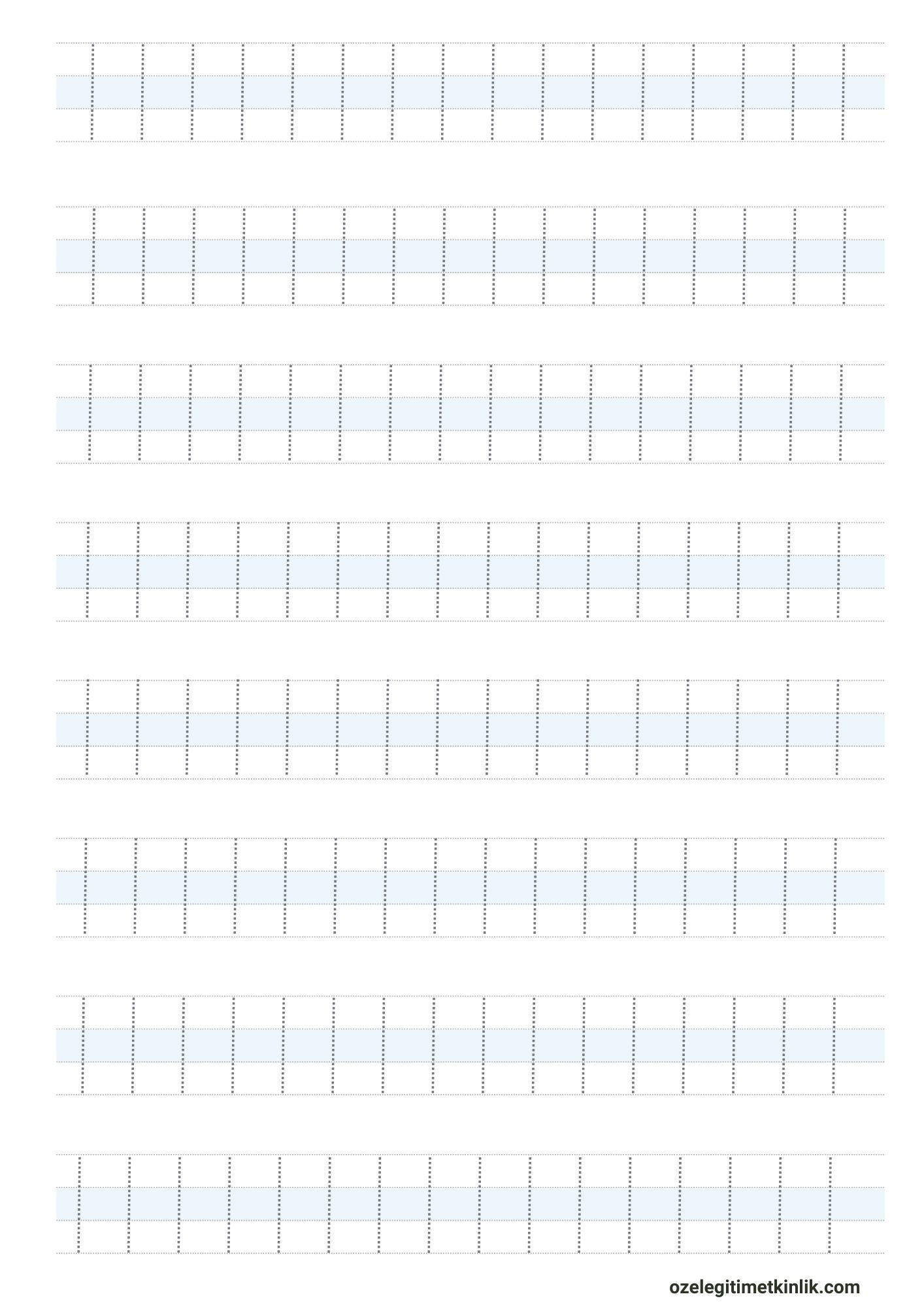 Çizgi Çalışması Çalışma Kağıdı (Ücretsiz PDF İndir)