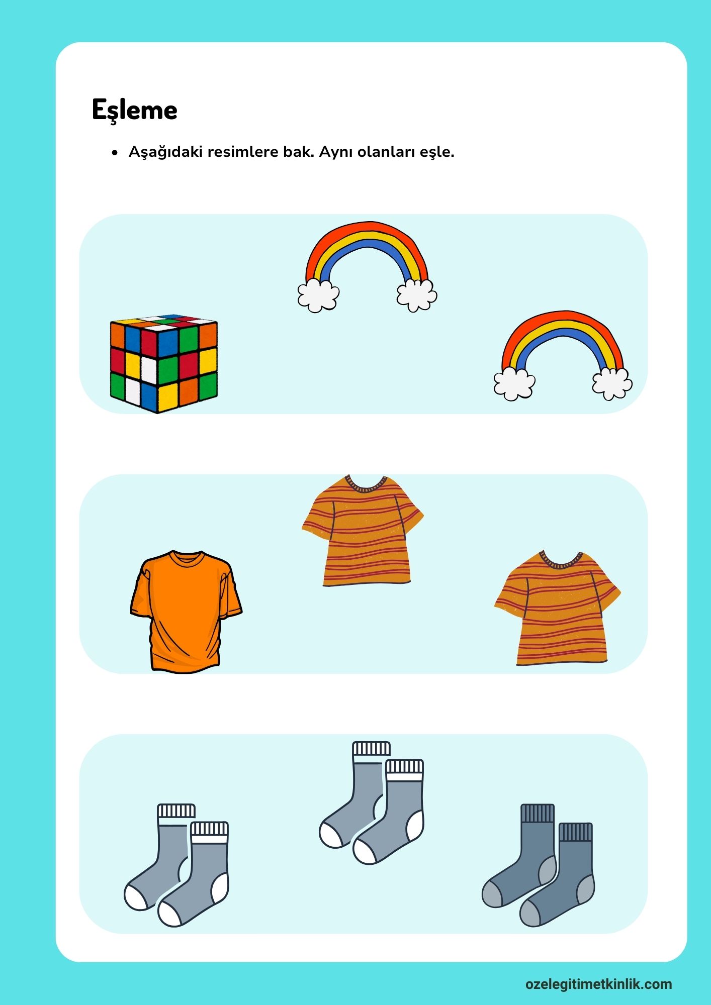 Dikkat Geliştiren Eşleme Etkinlikleri