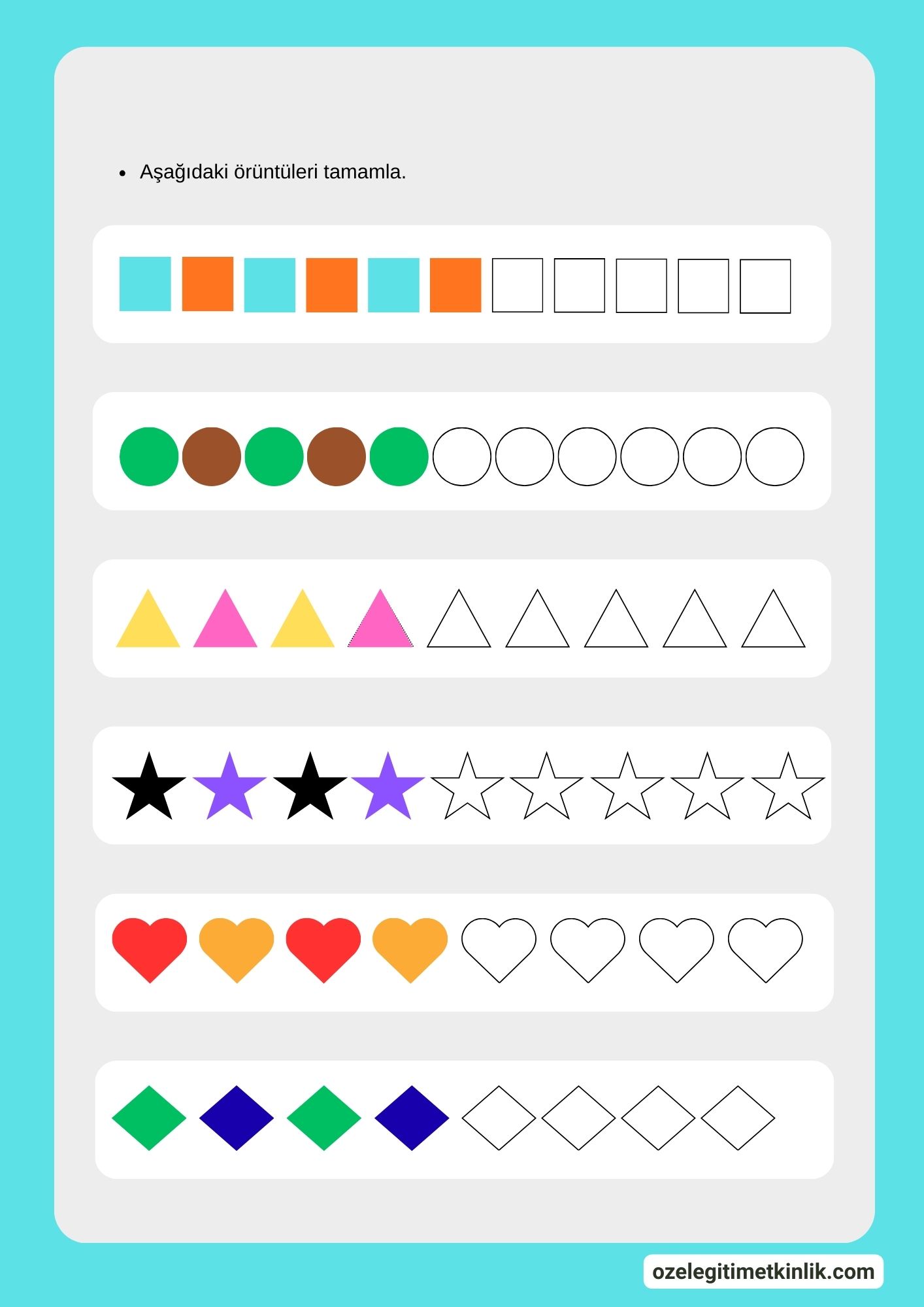 Örüntü Etkinliği Özel Eğitim