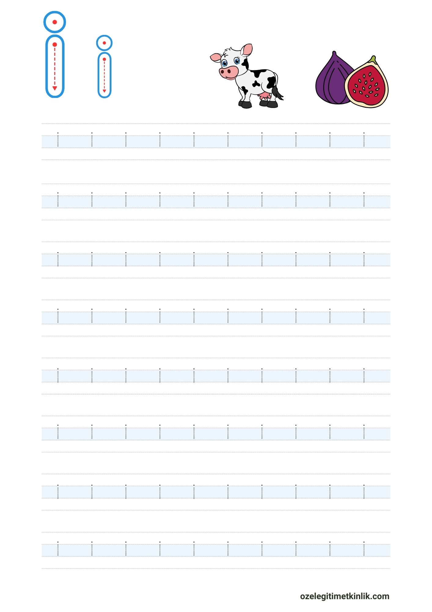 i Harfi Çalışma Kağıdı (küçük)