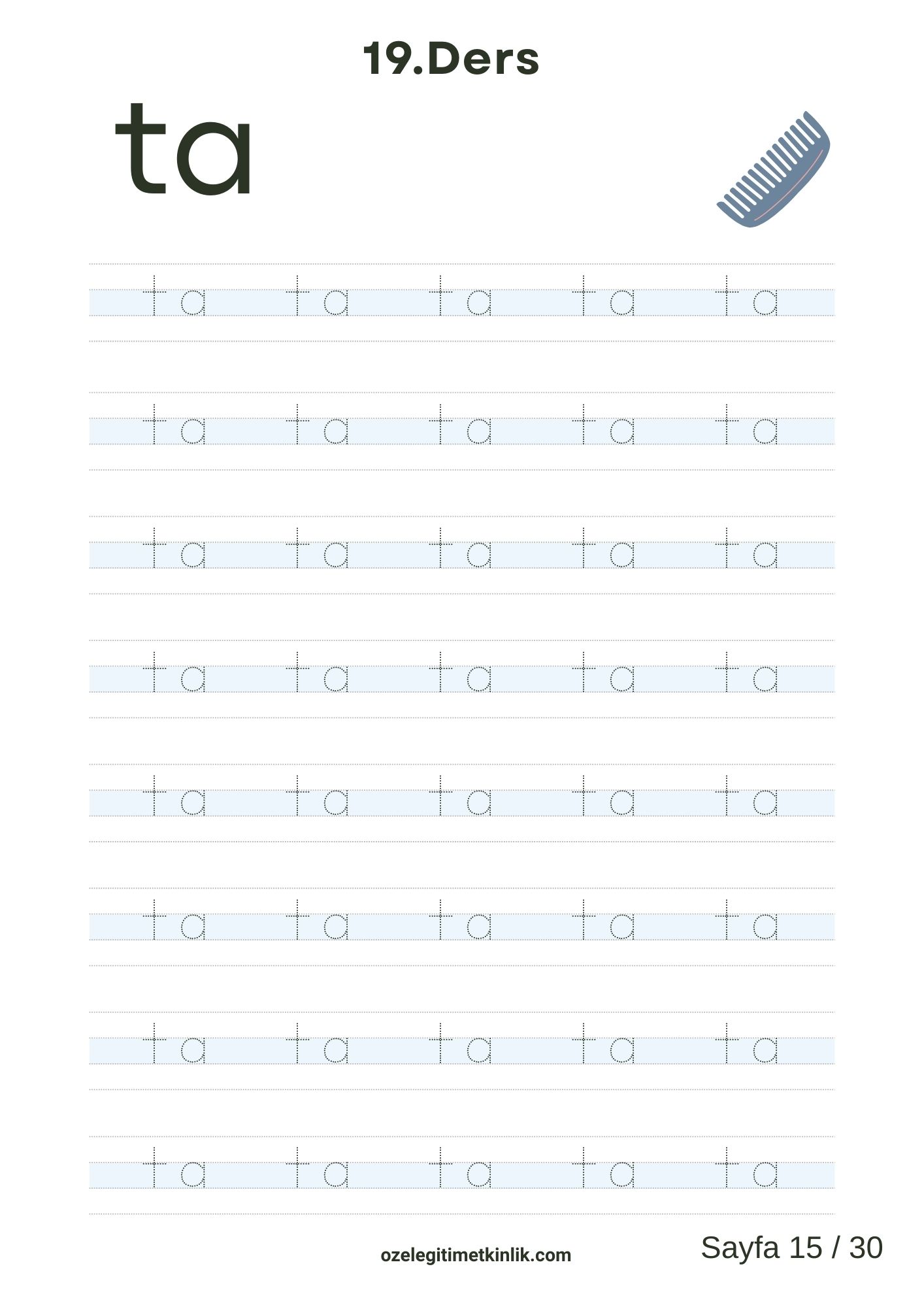 ta Hecesi Basara Yöntemi Çalışma Kağıdı pdf