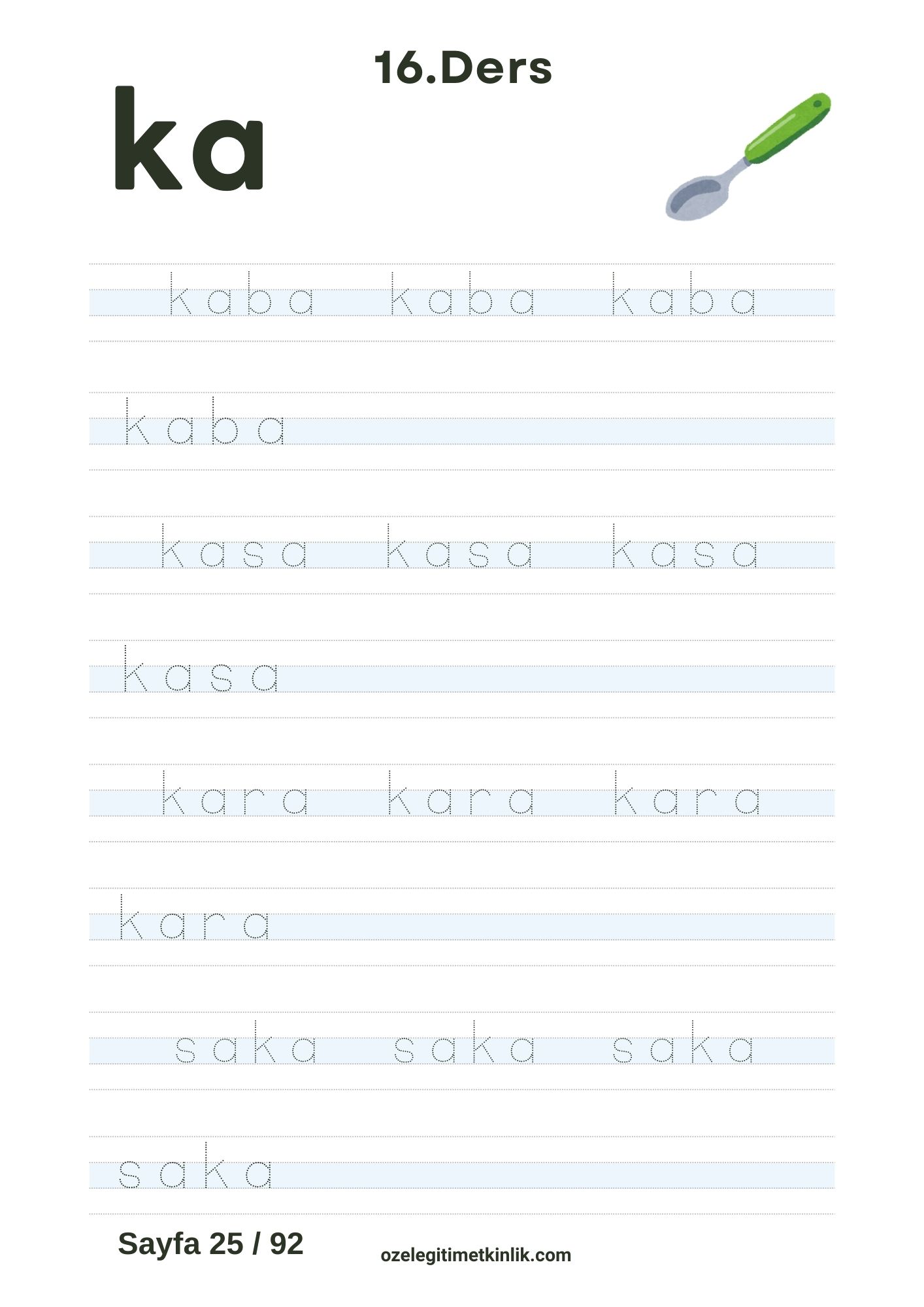 ka Hecesi Kelime Yazma Basara Etkinlikleri