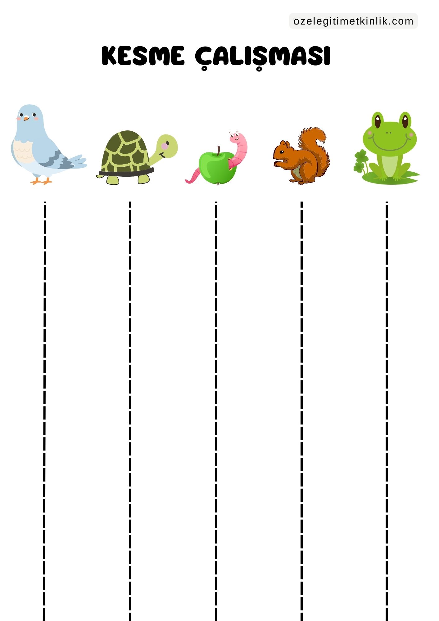 Motor Gelişim İçin Makas Kullanma Etkinlikleri