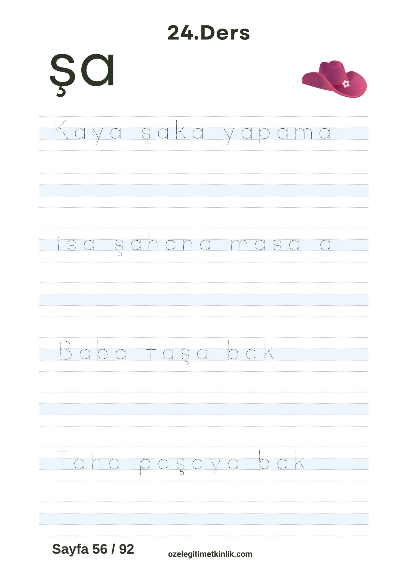 Çocuklar Bu Yöntemle Daha Hızlı Öğreniyor! (Basara Yöntemi PDF) şa hecesi cümle yazma