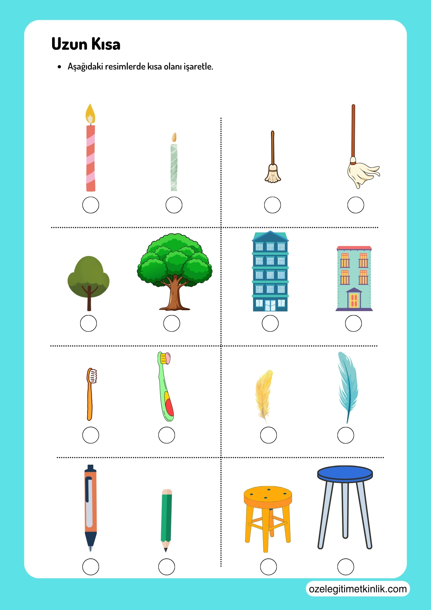 Kavram Öğretimi: Uzun – Kısa Etkinlikleri PDF