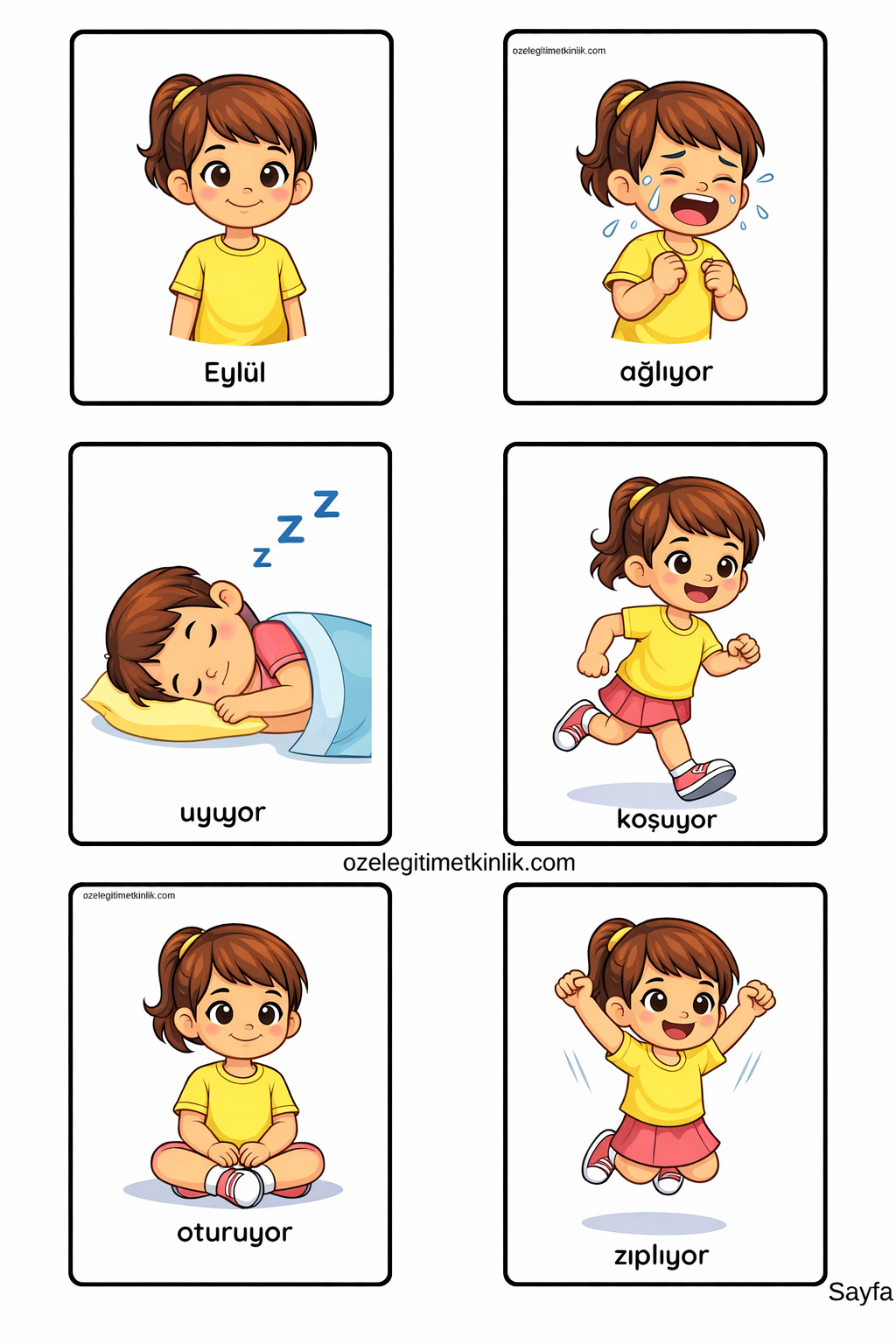 Dil Konuşma Kartları Cümle Kartları Ücretsiz İndir