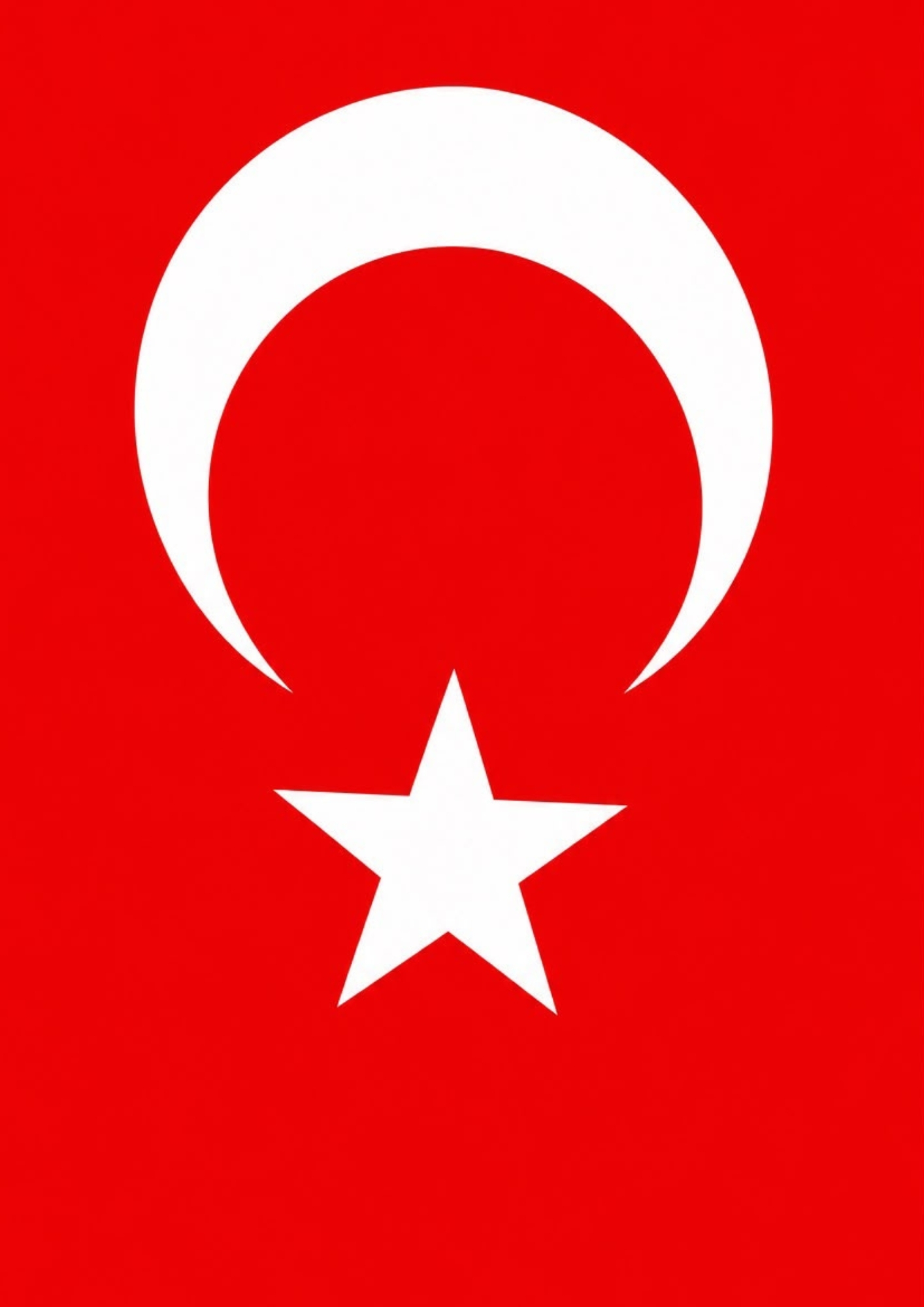 Türk Bayrağı A4 Boyutunda